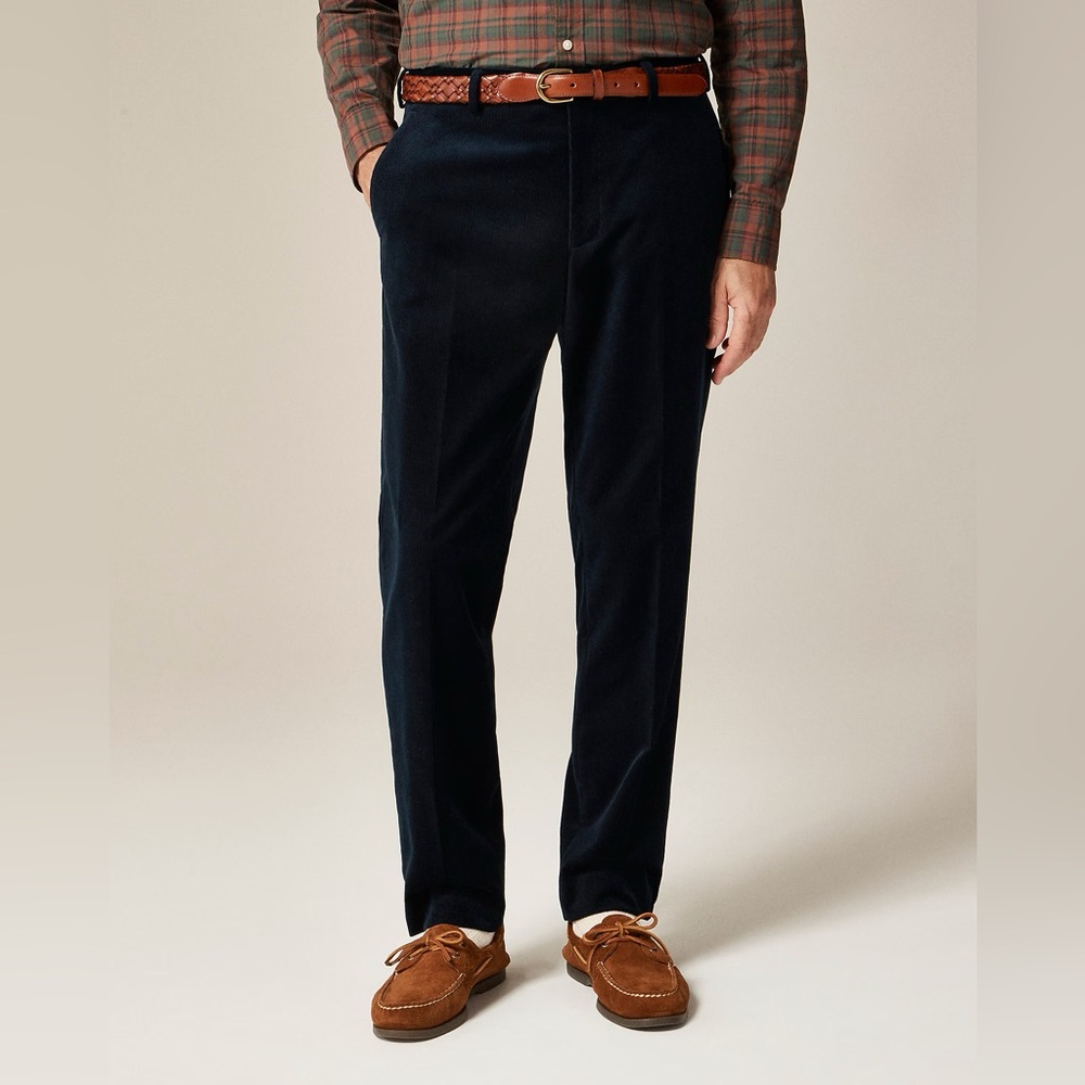 J CREW Ludlow Slim-fit suit pant in Italian corduroy in Navy 32 NWT $298 CL279